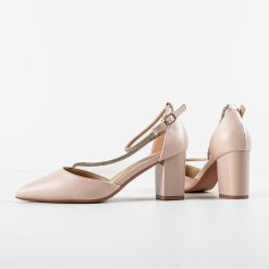 Pantofi cu toc Zayat Bej 5