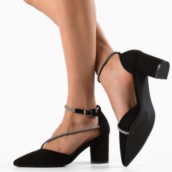 Pantofi cu toc Zayat Negri 3