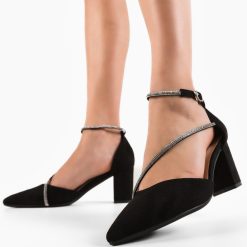 Pantofi cu toc Zayat Negri 5