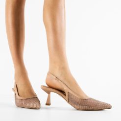 Pantofi dama Albedo Nude-Pantofi cu toc-Pantofi cu toc