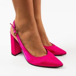 Pantofi dama Anhelina Fuchsia-Pantofi cu toc-Pantofi cu toc