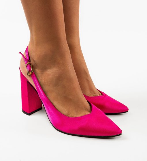 Pantofi dama Anhelina Fuchsia-Pantofi cu toc-Pantofi cu toc