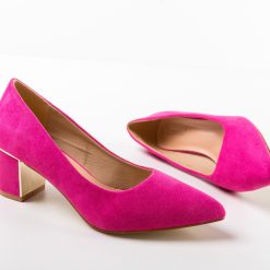 Pantofi dama Antoni Fuchsia-Pantofi cu toc-Pantofi cu toc