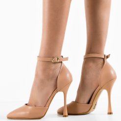 Pantofi dama Arahy Nude-Pantofi cu toc-Pantofi cu toc