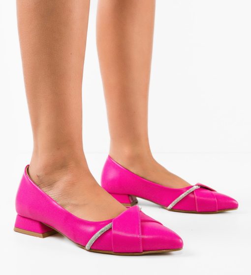 Pantofi dama Barysan Fuchsia-Pantofi cu toc-Pantofi cu toc