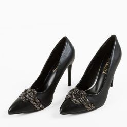 Pantofi dama Brown Negri 2