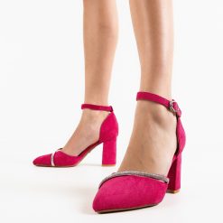 Pantofi dama Dem Fuchsia-Pantofi cu toc-Pantofi cu toc