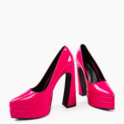 Pantofi dama Dyscarpe Fuchsia-Pantofi cu toc-Pantofi cu toc