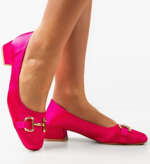 Pantofi dama Elisheba Fuchsia-Pantofi cu toc-Pantofi cu toc