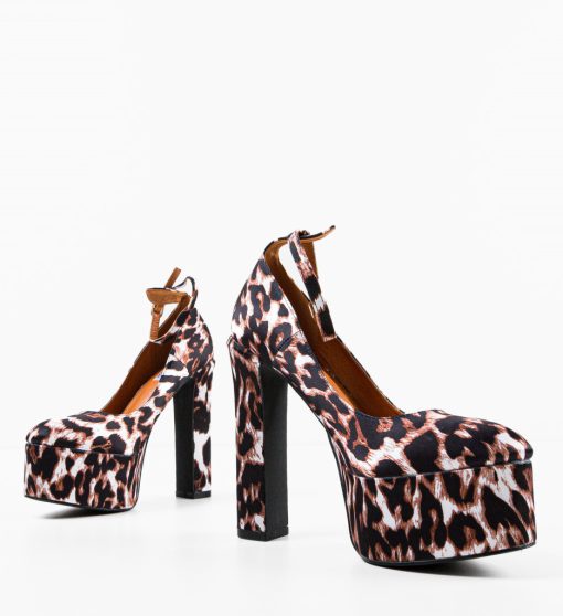 Pantofi dama Floyd Animal Print-Pantofi cu toc-Pantofi cu toc