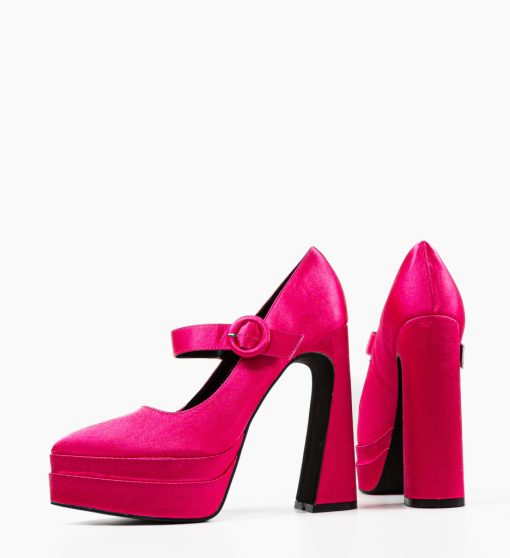 Pantofi dama Fobol Fuchsia-Pantofi cu toc-Pantofi cu toc