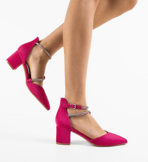 Pantofi dama Haari Fuchsia-Pantofi cu toc-Pantofi cu toc