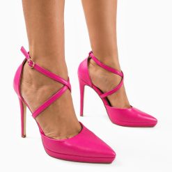 Pantofi dama Horne Fuchsia-Pantofi cu toc-Pantofi cu toc