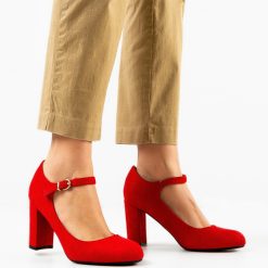 Pantofi dama Kimberly Rosii 1