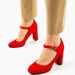 Pantofi dama Kimberly Rosii 3