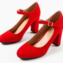 Pantofi dama Kimberly Rosii 5