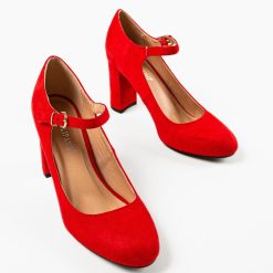 Pantofi dama Kimberly Rosii 7