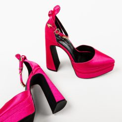 Pantofi dama Leydey Fuchsia-Pantofi cu toc-Pantofi cu toc