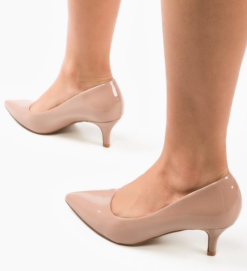 Pantofi dama Lucilla Nude-Pantofi cu toc-Pantofi cu toc