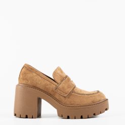 Pantofi dama Mose Camel-Pantofi cu toc-Pantofi cu toc