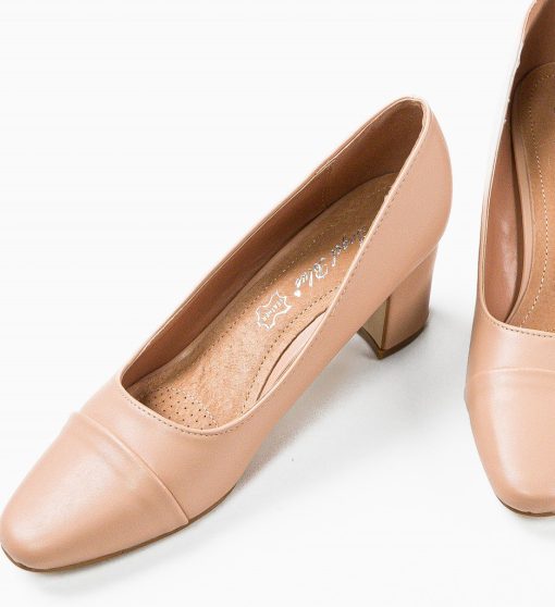 Pantofi dama Parrish Nude-Pantofi cu toc-Pantofi cu toc