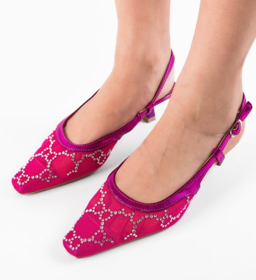 Pantofi dama Pete Fuchsia-Pantofi cu toc-Pantofi cu toc