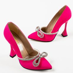 Pantofi dama Risgan Fuchsia-Pantofi cu toc-Pantofi cu toc