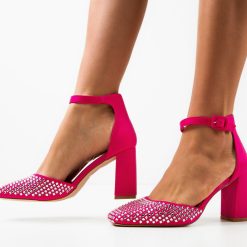 Pantofi dama Seymour Fuchsia-Pantofi cu toc-Pantofi cu toc