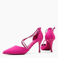 Pantofi dama Suibne Fuchsia-Pantofi cu toc-Pantofi cu toc