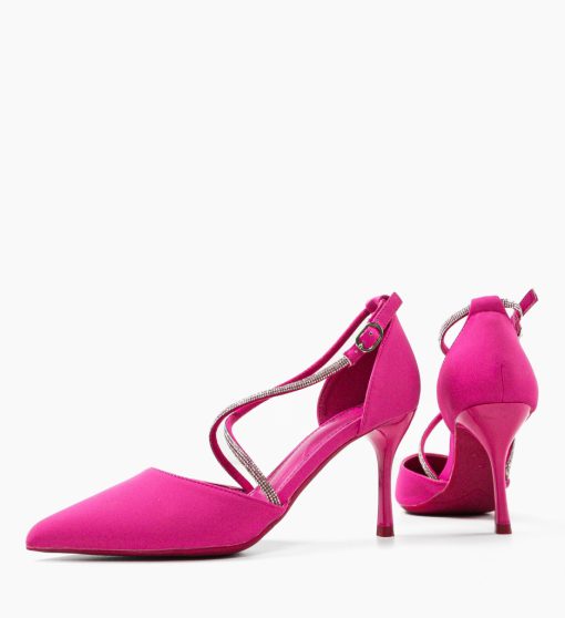 Pantofi dama Suibne Fuchsia-Pantofi cu toc-Pantofi cu toc