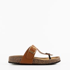 Papuci dama Kasey Camel 3