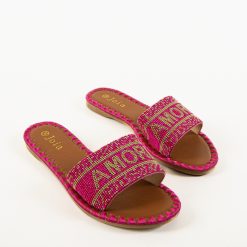 Papuci dama Ramses Fuchsia-Sandale-Sandale