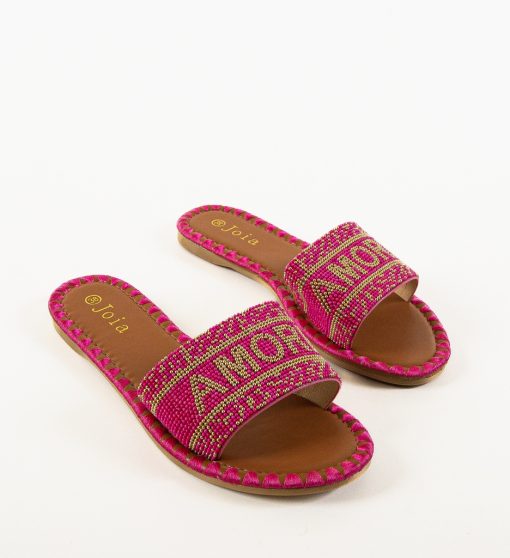 Papuci dama Ramses Fuchsia-Sandale-Sandale