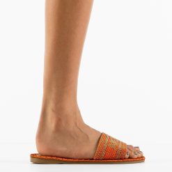 Papuci dama Ramses Portocalii 4