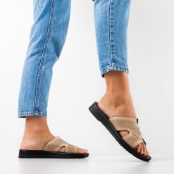 Papuci dama Sagafa Bej 2