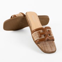 Papuci dama Stomp Camel 4