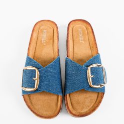 Papuci dama Terry Albastri 2 5