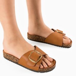 Papuci dama Terry Camel-Sandale-Sandale