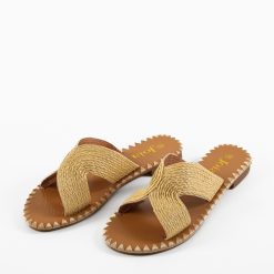 Papuci dama Tindra Bej 5