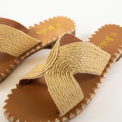 Papuci dama Tindra Bej 6