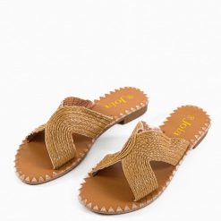 Papuci dama Tindra Camel 5