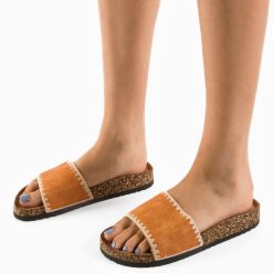 Papuci dama Zamir Portocalii 4