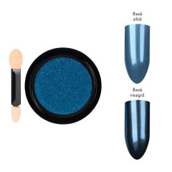 Pigment Unghii Mirror Powder LUXORISE Navy Blue 1