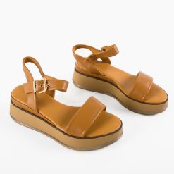 Platforme dama Cairoma Camel-Sandale-Sandale cu platforma