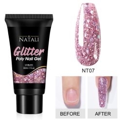 Polygel Glitter Natali NT07 30gr - NT01 - Everin-GEL DE UNGHII / GEL DE CONSTRUCTIE ❤️ > Polygel Glitter Natali