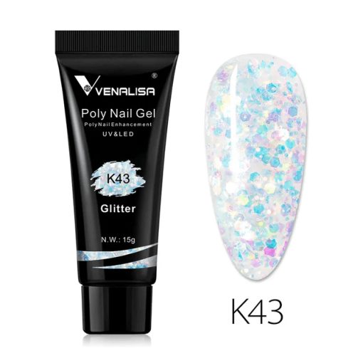 Polygel Venalisa 15ml- K43 - K01 - Everin-GEL DE UNGHII / GEL DE CONSTRUCTIE ❤️