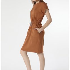 Rochie-tricou cu buzunare laterale-FEMEI-IMBRACAMINTE/Rochii