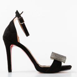 Sandale cu toc Chypa Negre 3