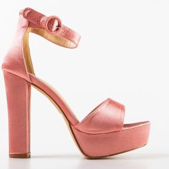 Sandale cu toc Fidelio Roz 4