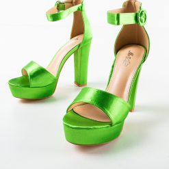 Sandale cu toc Fidelio Verzi 4